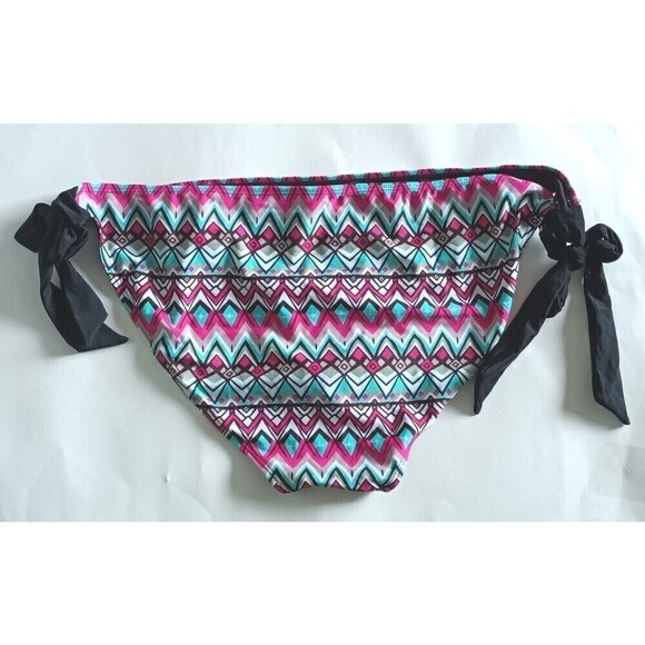 Abstract Print Adjustable Side Tie Bikini Bottom Size 3x NWOT Unbranded - Picture 2 of 6